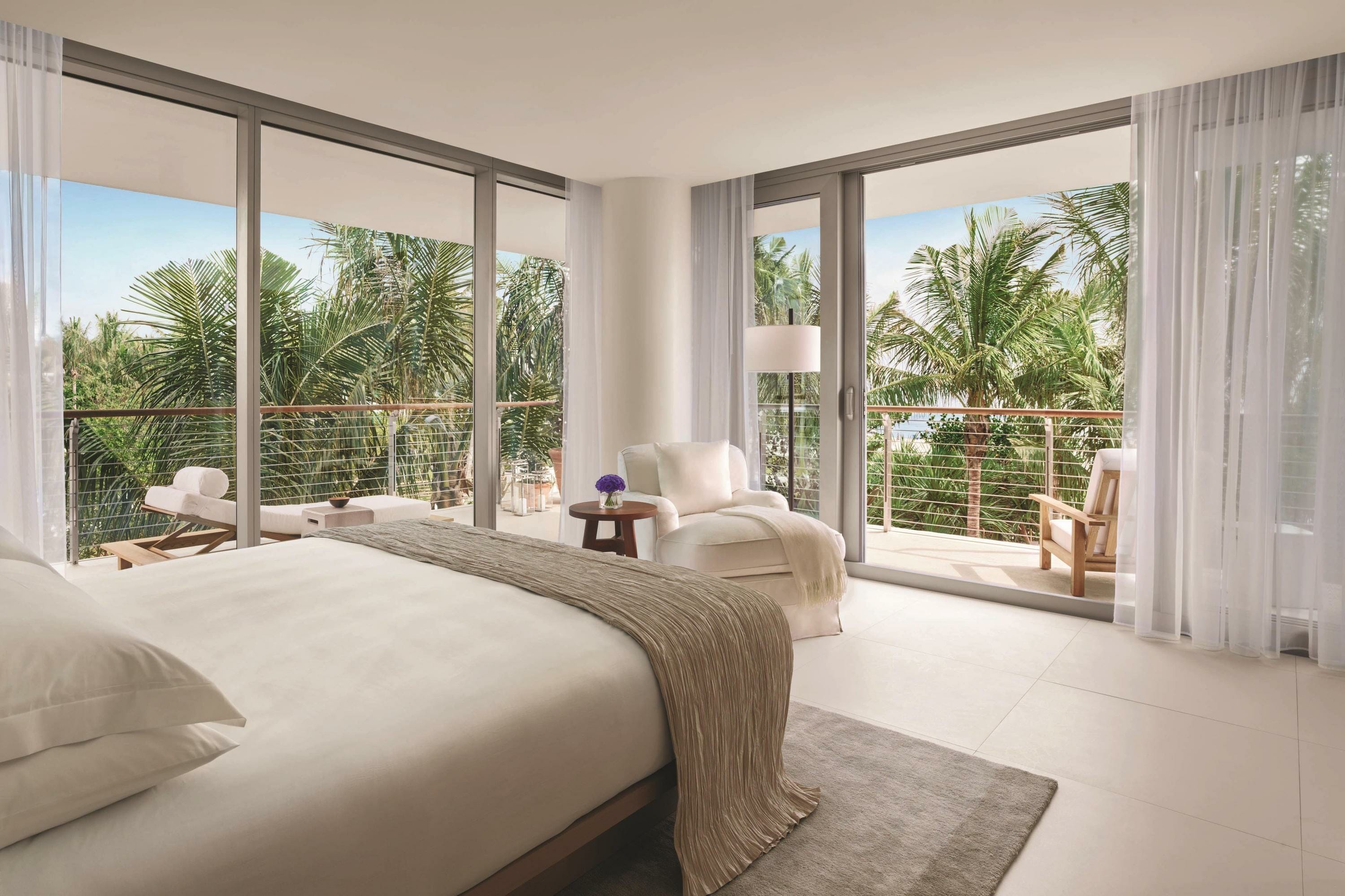 Bedroom view of Edition Miami Beach