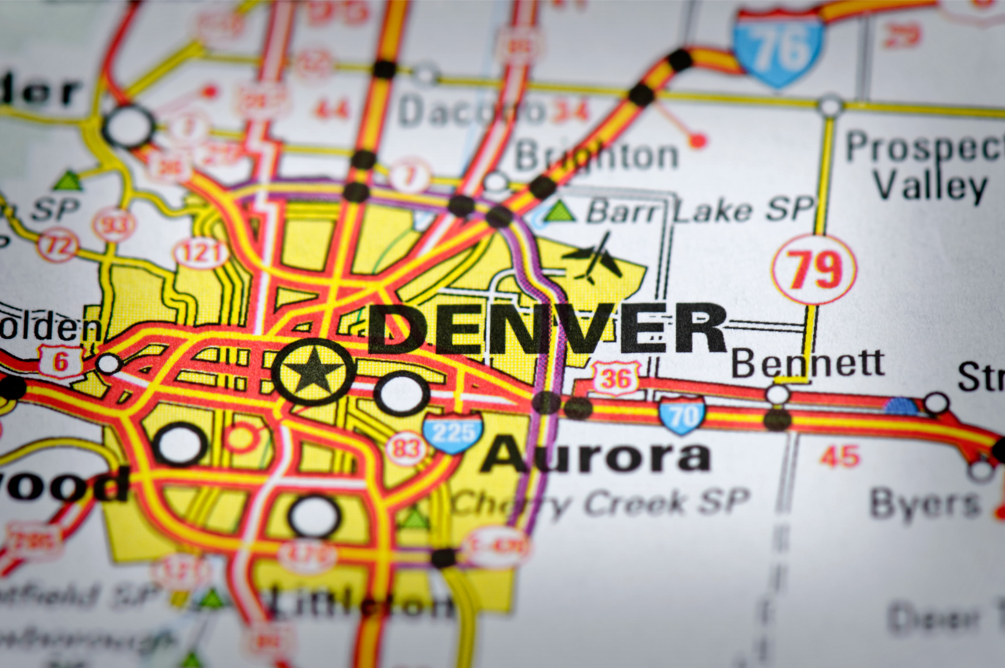 Denver, Colorado map