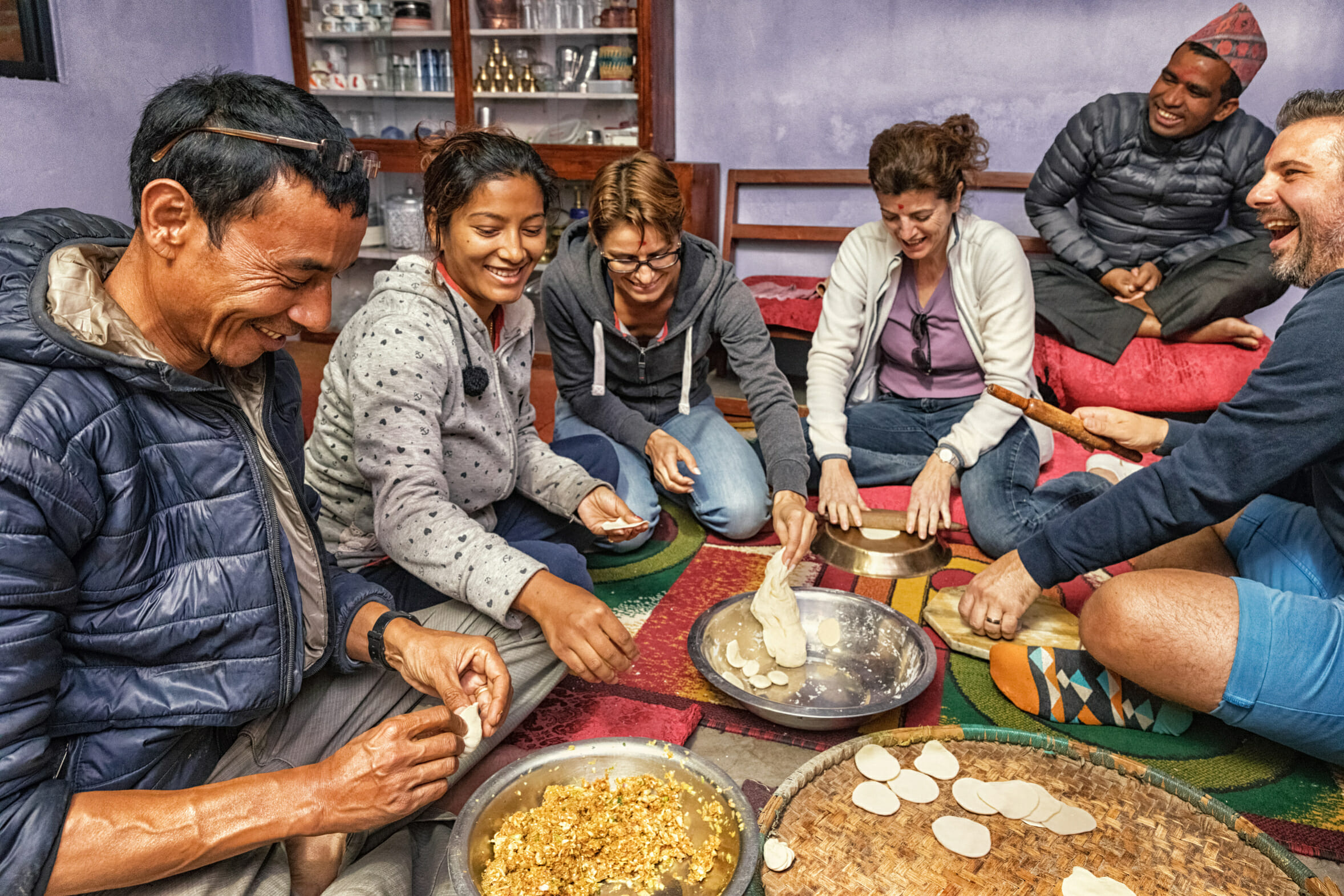 Tourist Momo Cooking Course, Panauti Community Home Stay, Nepal
