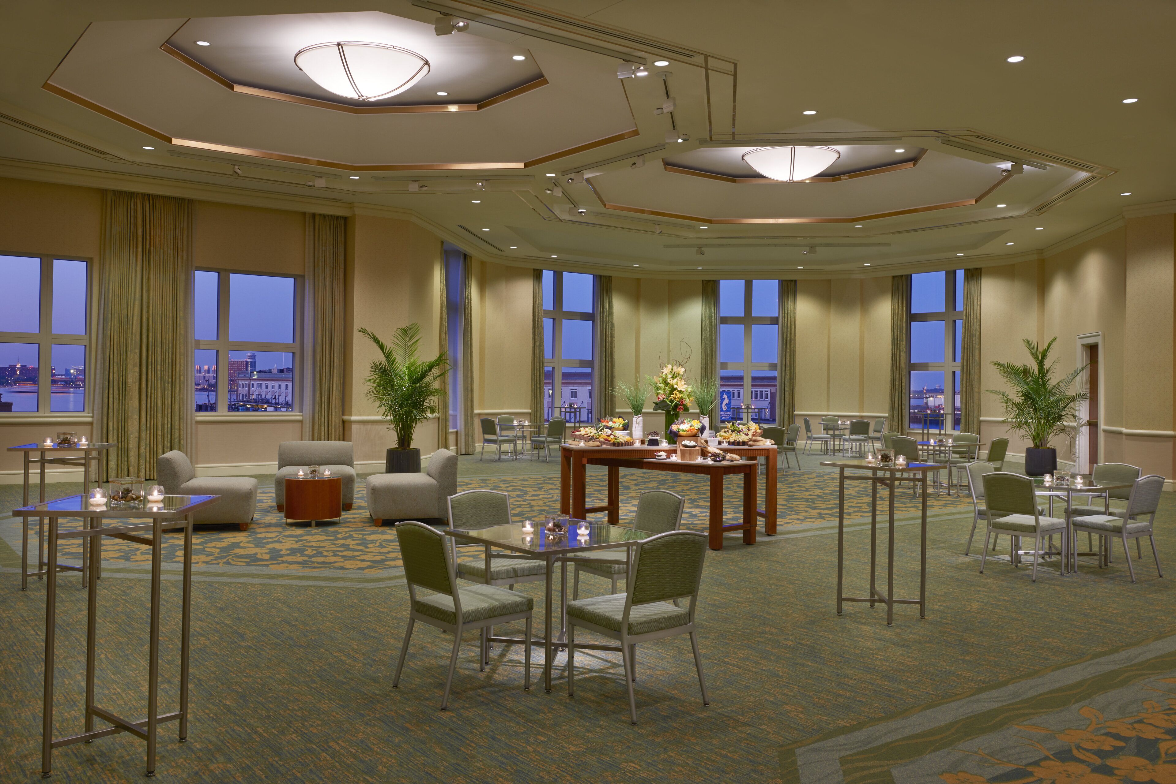 Banquet hall view of Seaport Hotel Boston