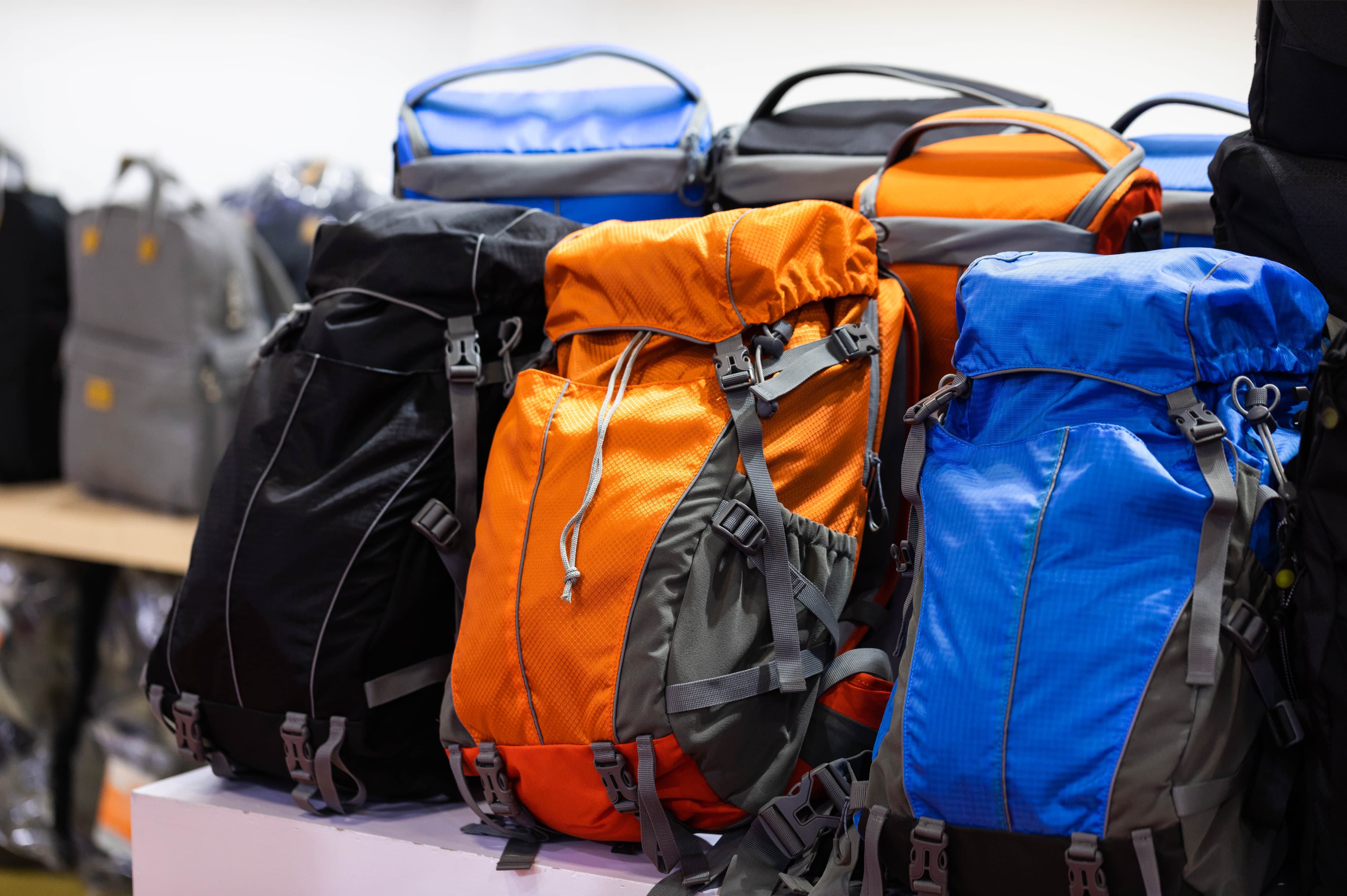 Different types of travel backpacks