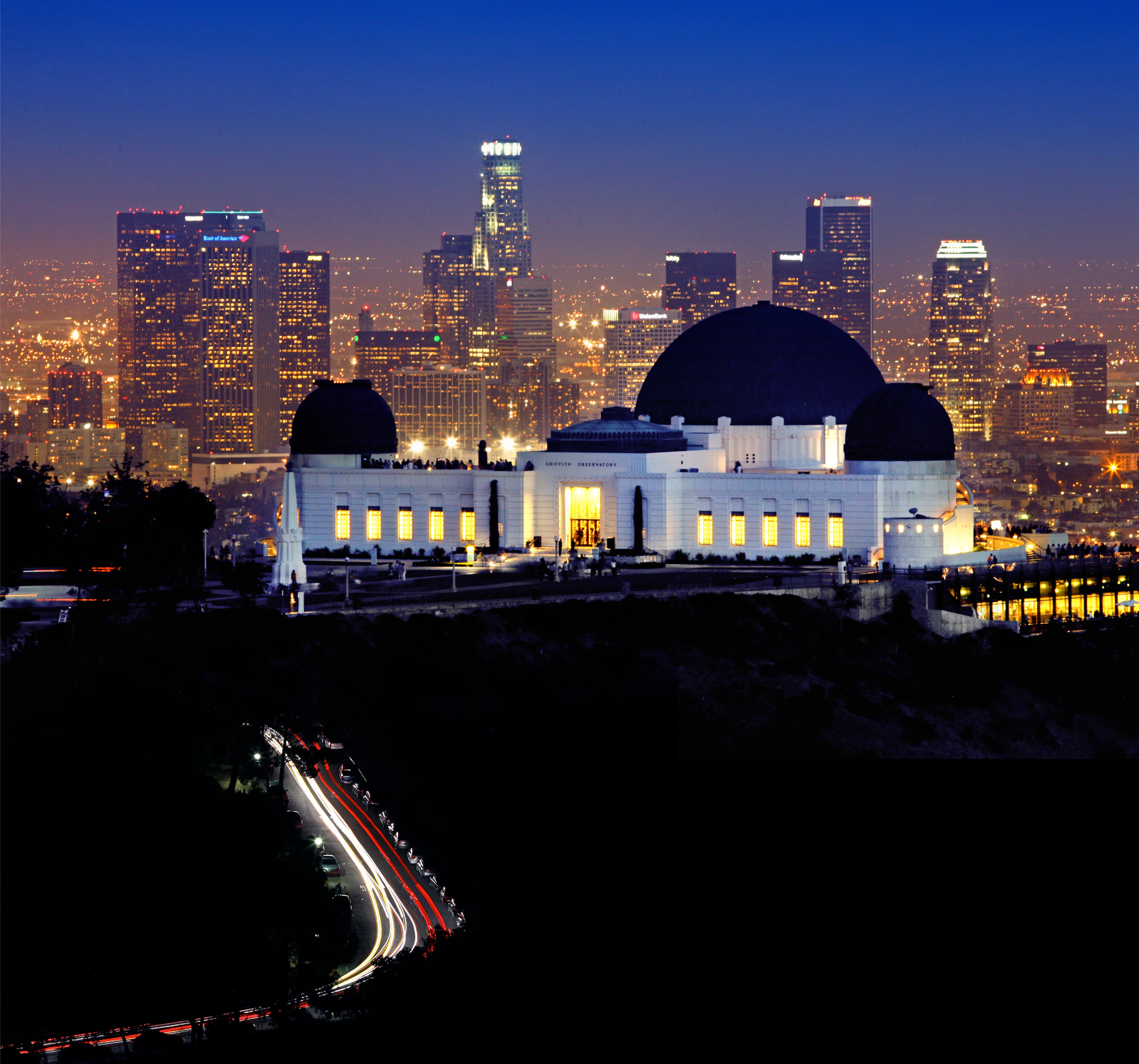 Griffith Observatory in Los Angeles at night