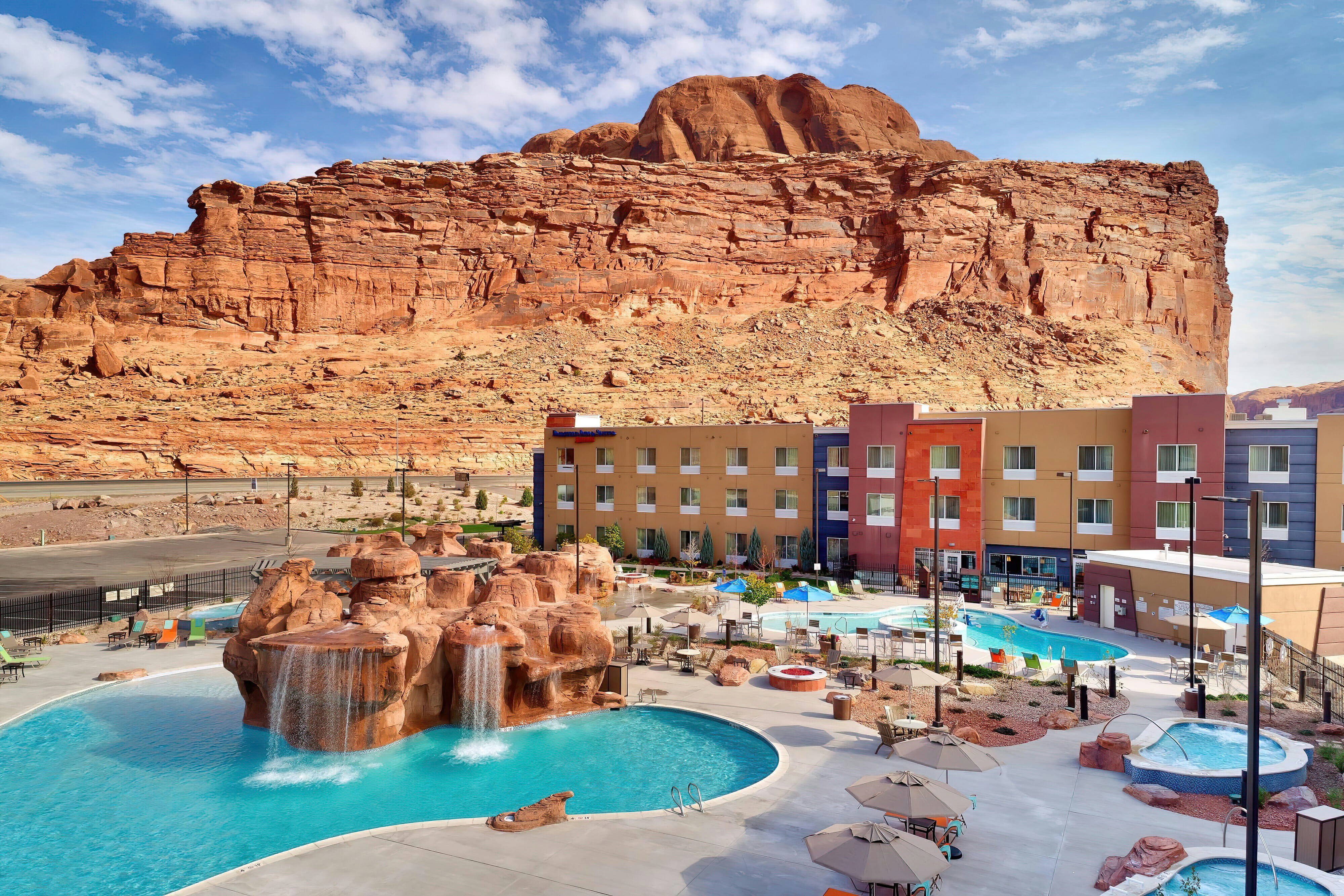 Pool view of Fairfield Inn and Suites by Marriott Moab