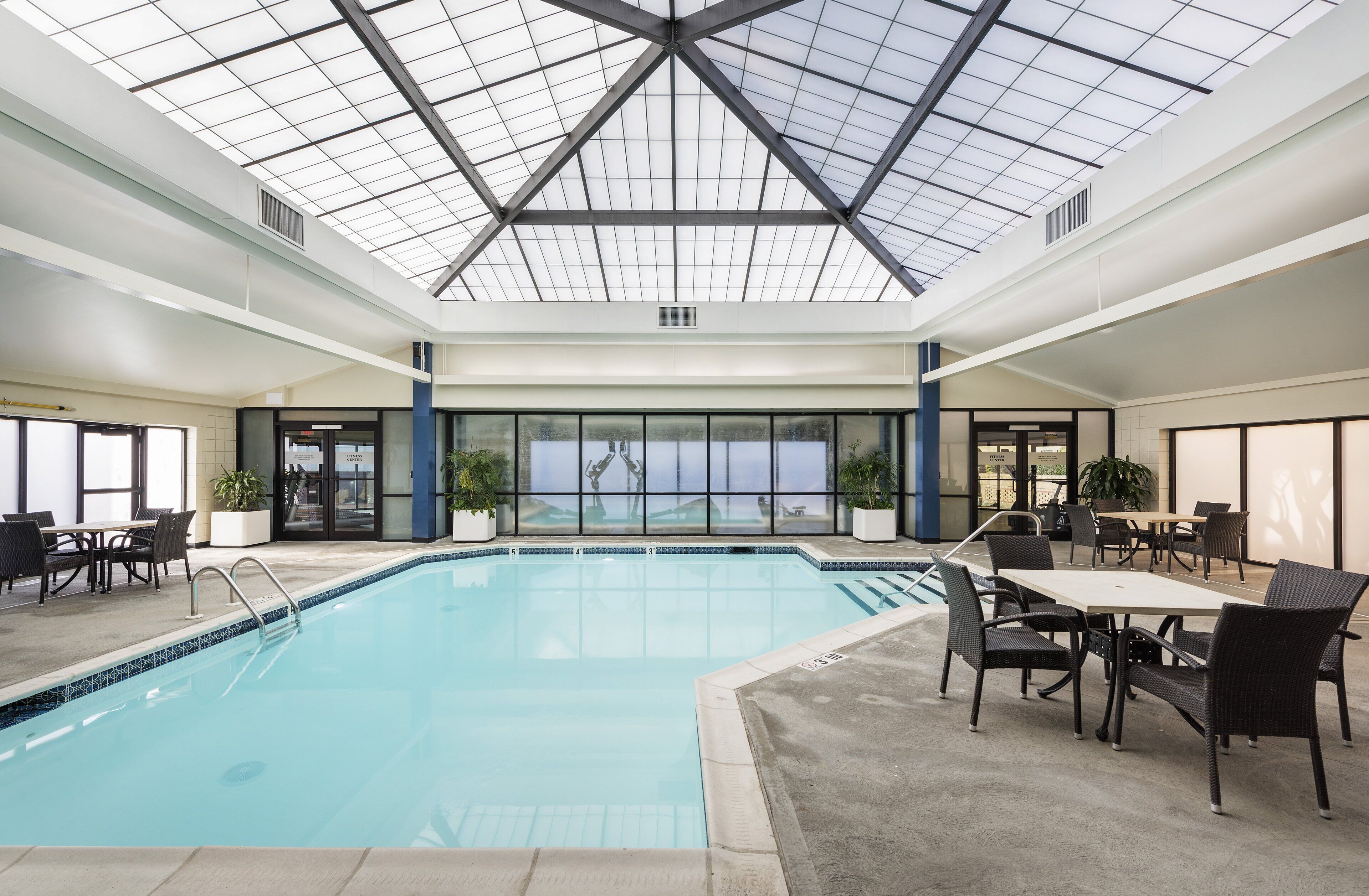 Pool view of Crowne Plaza Providence Warwick Airport