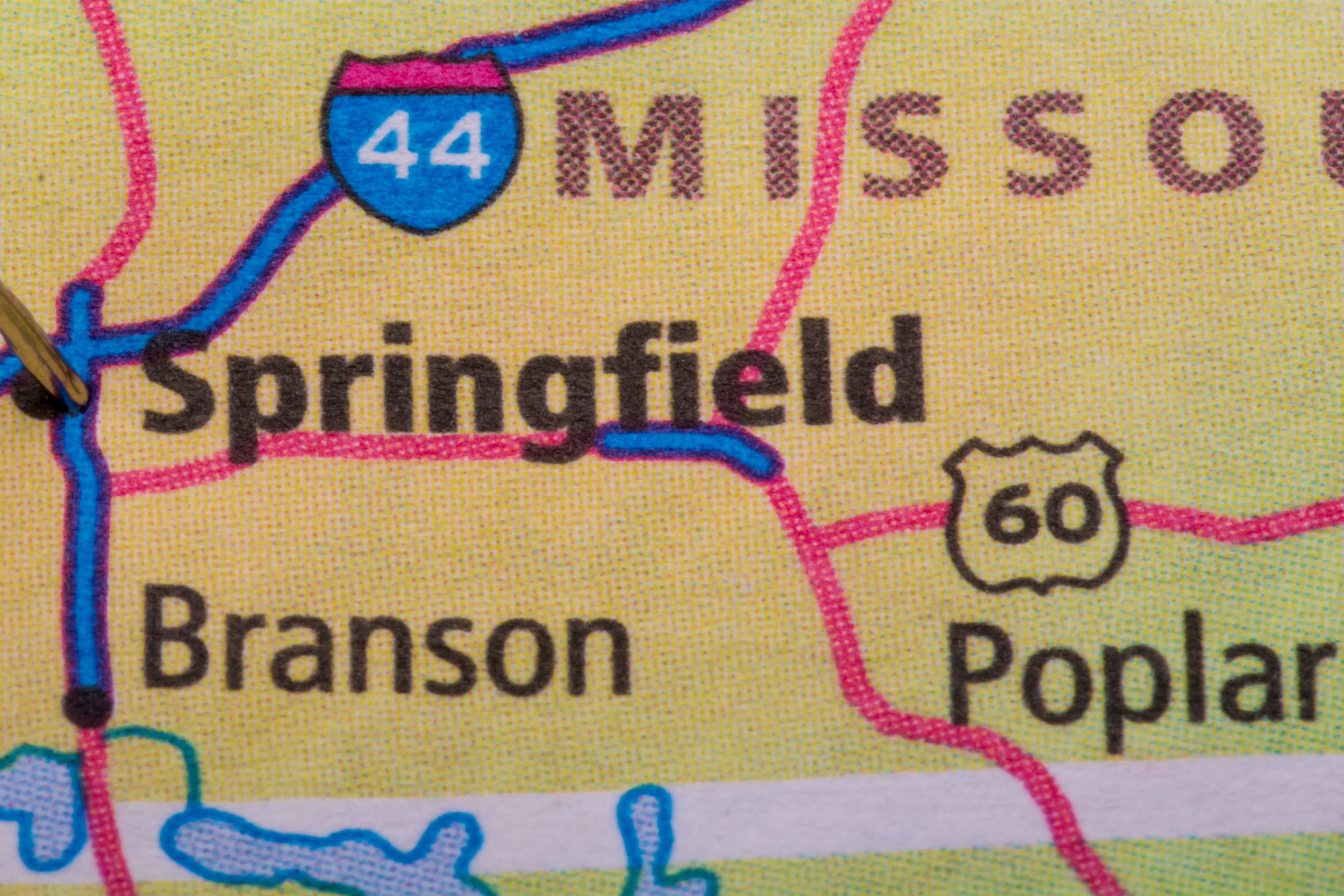 Branson, MO map