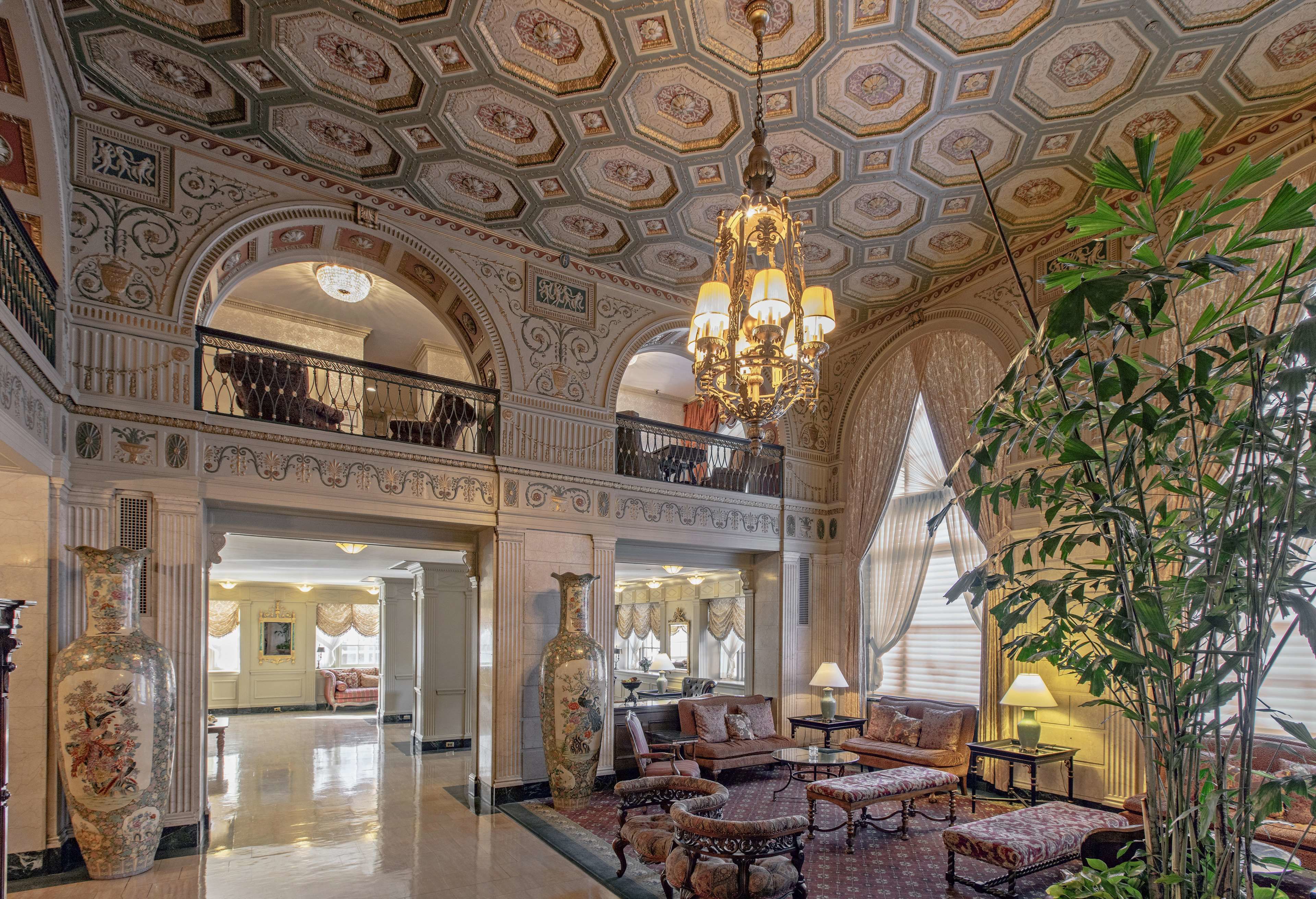 Lobby view of The Brown Hotel