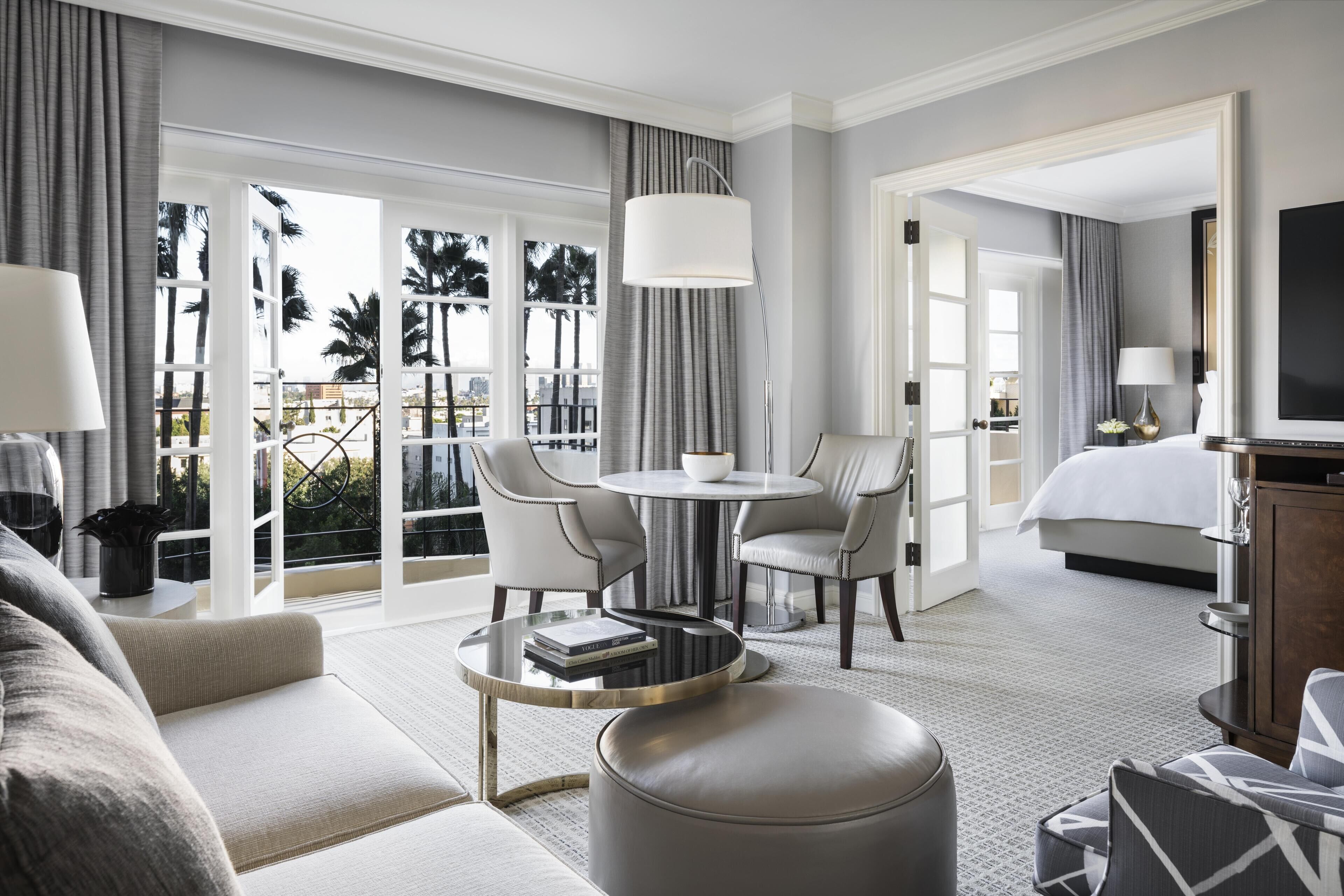 Living room view of Four Seasons Los Angeles at Beverly Hills