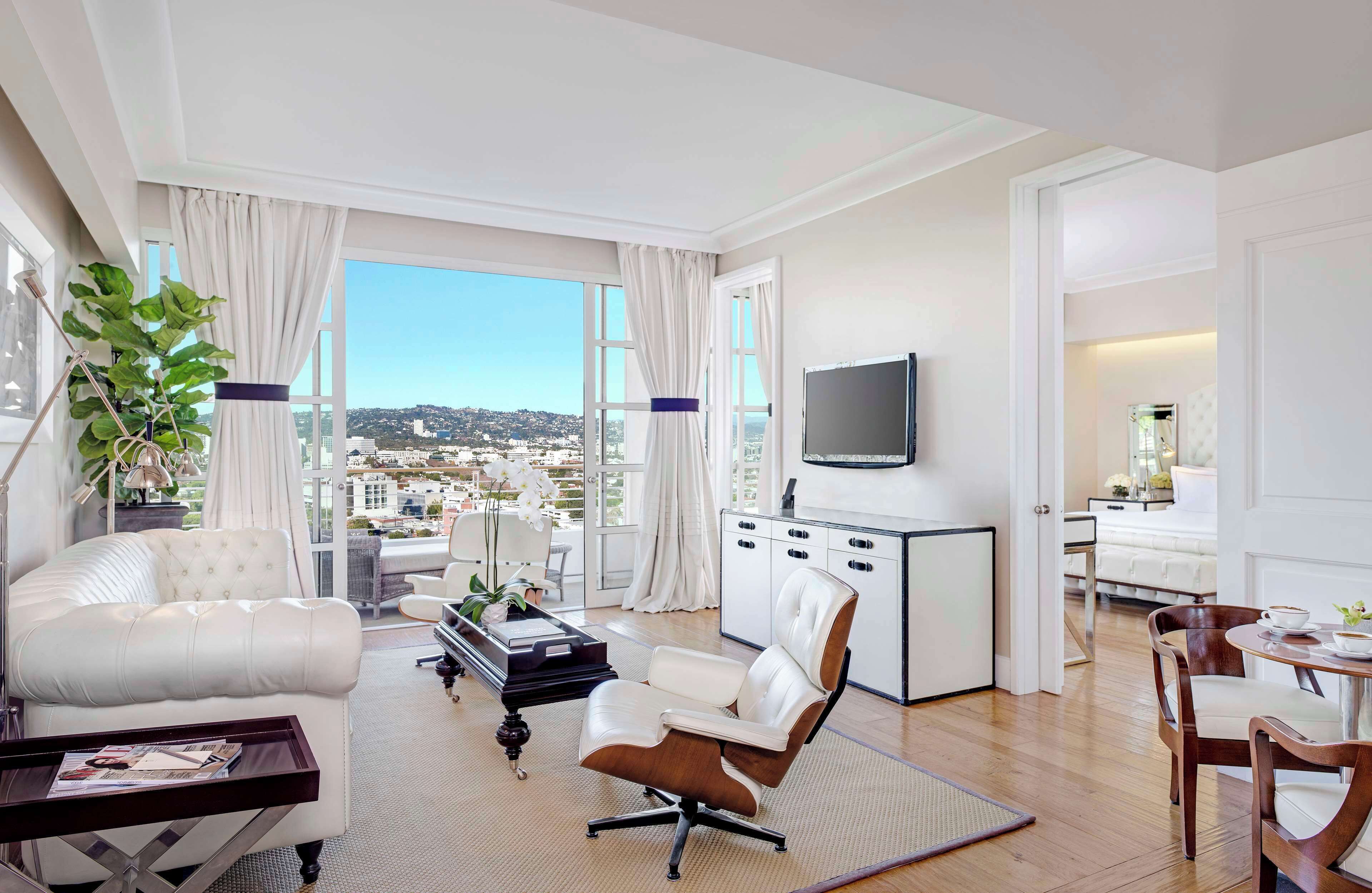 Living room view of Cameo Beverly Hills