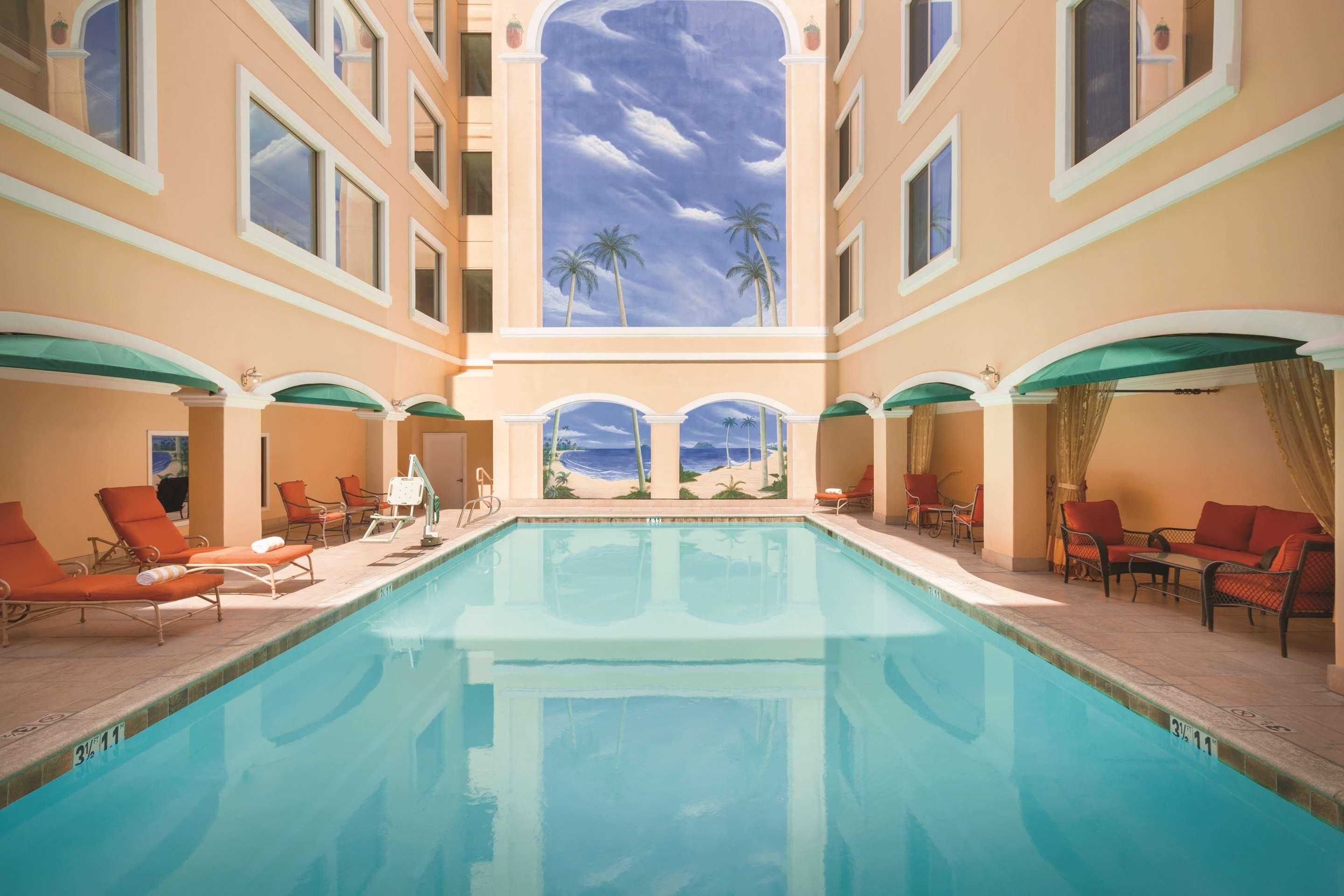 Pool view of Hilton Los Angeles San Gabriel