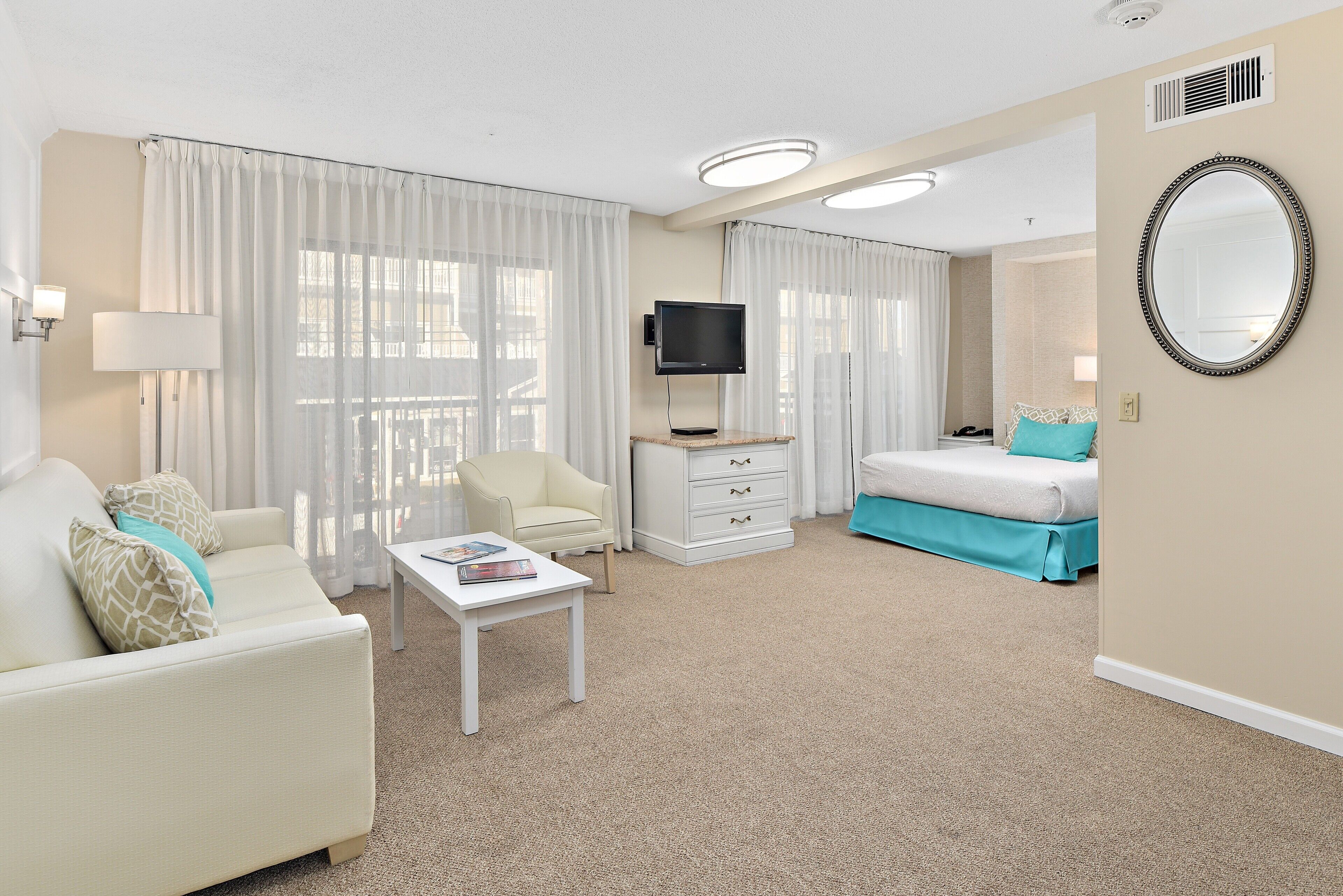 Bedroom view of Brighton Suites Hotel
