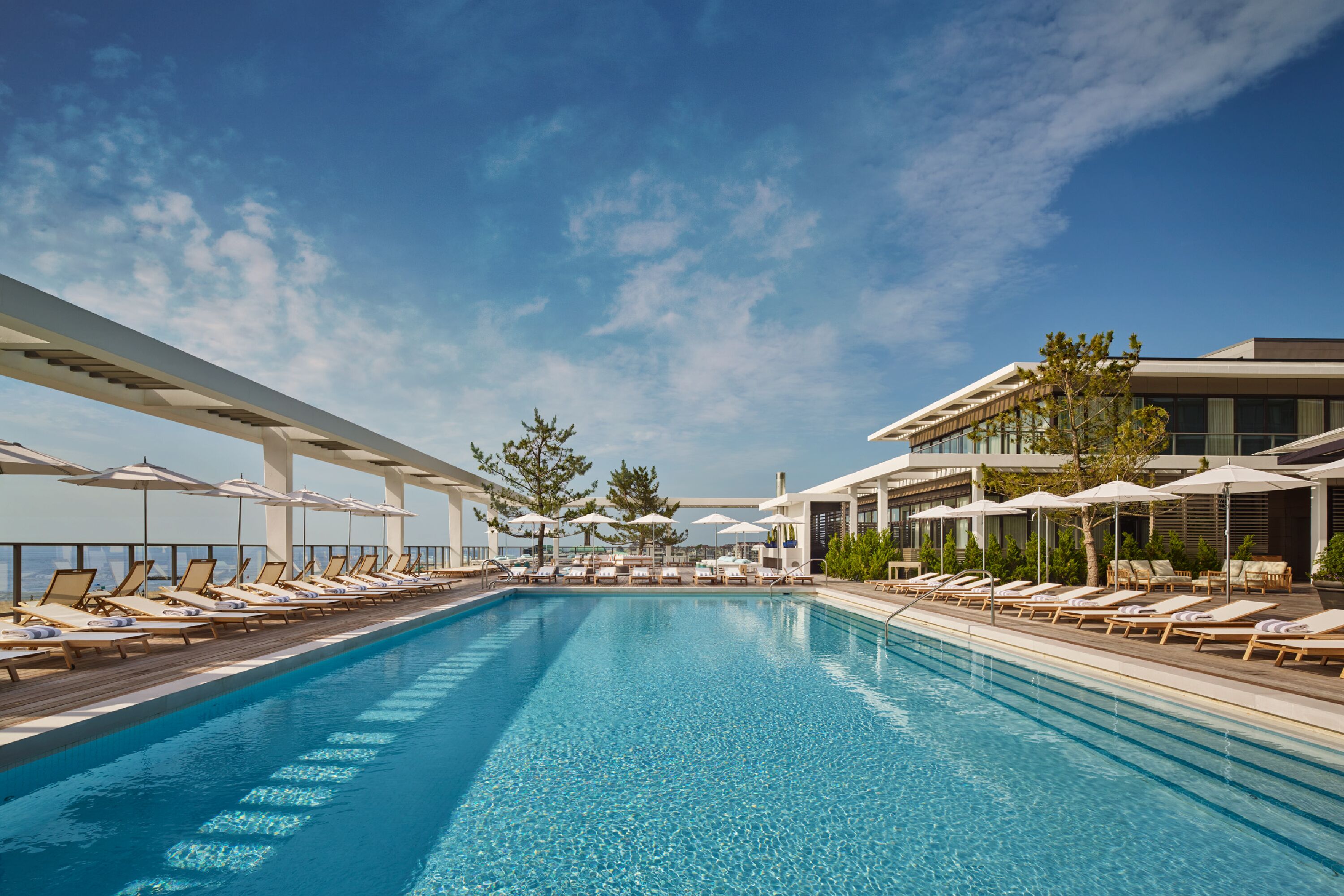 Pool view of Asbury Ocean Club Hotel