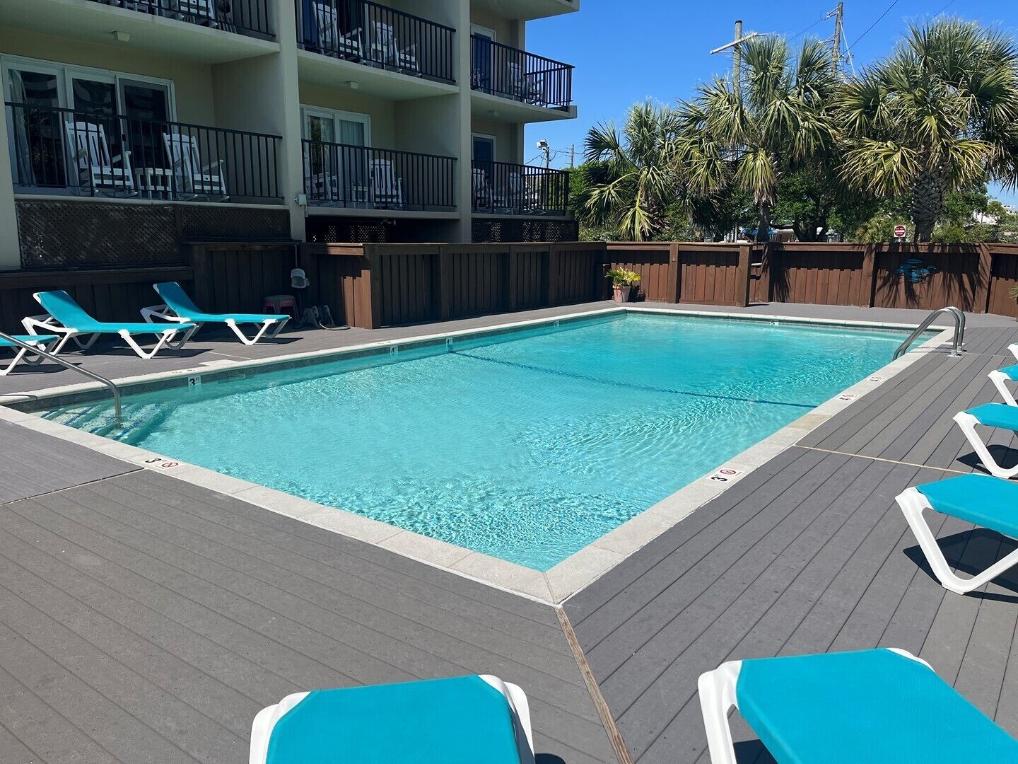 Pool view of Summer Sands Suites