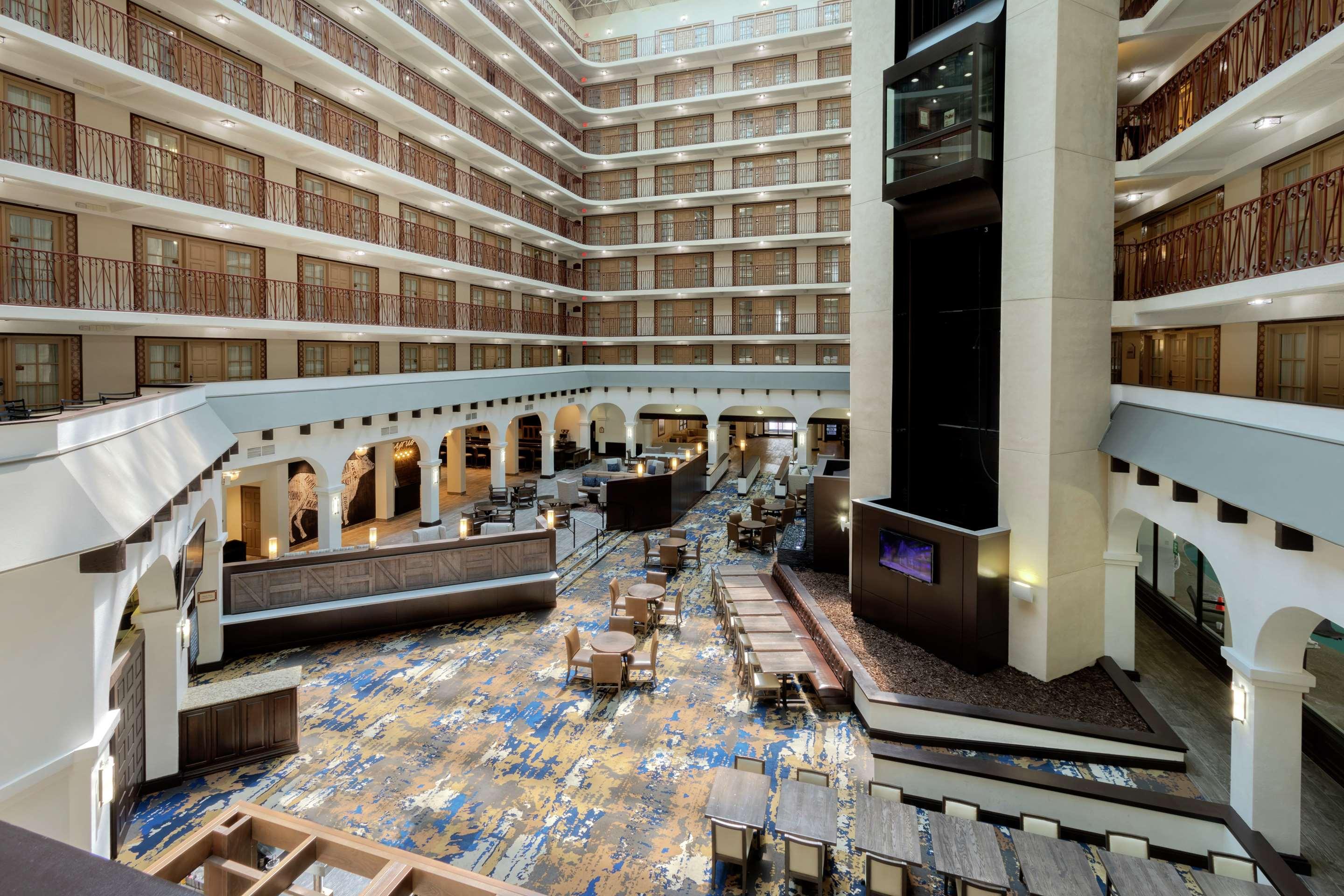 Lobby view of Embassy Suites by Hilton Tulsa I-44