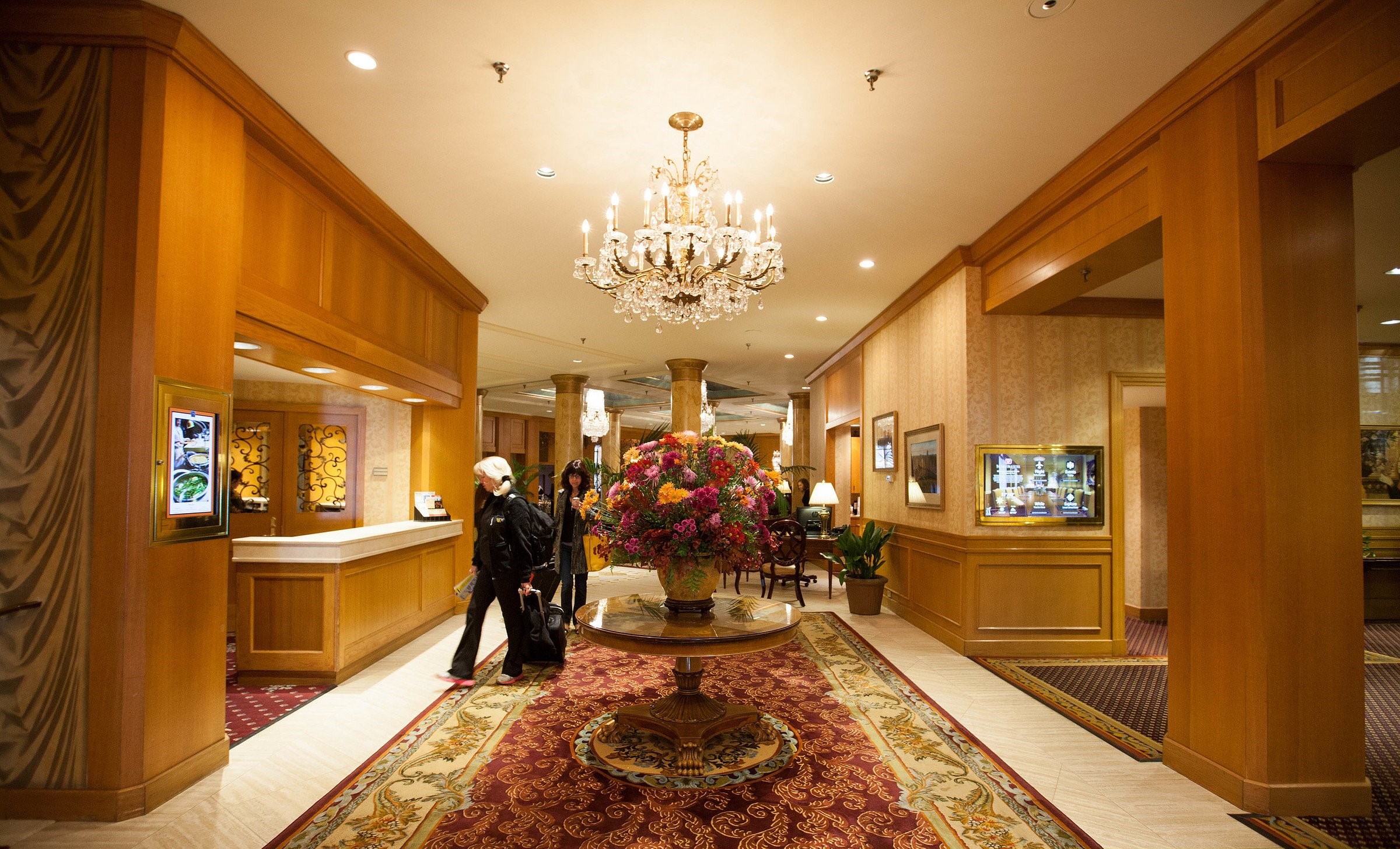 Lobby view of The Saint Paul Hotel