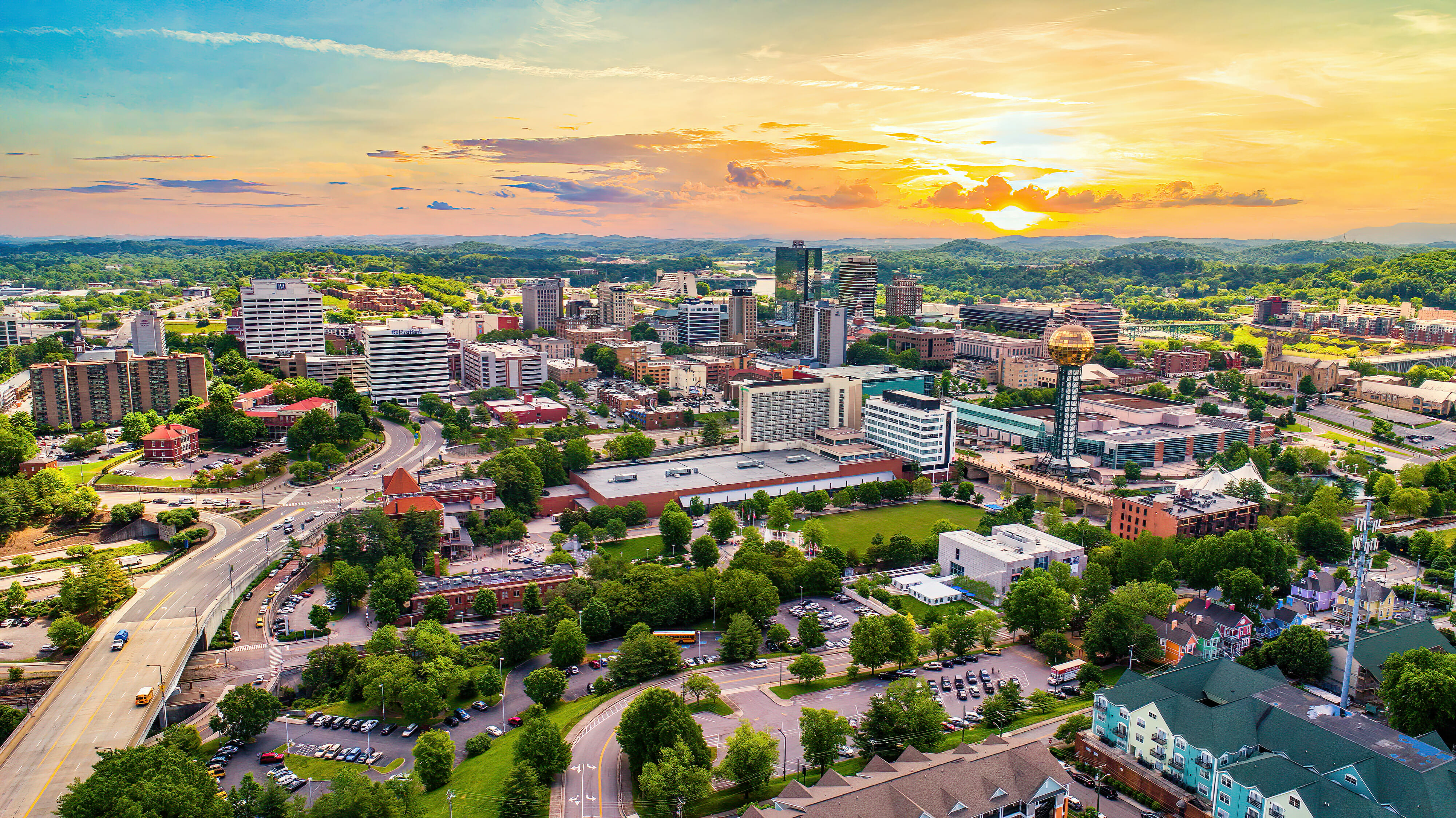 Knoxville, Tennessee, USA Aerial