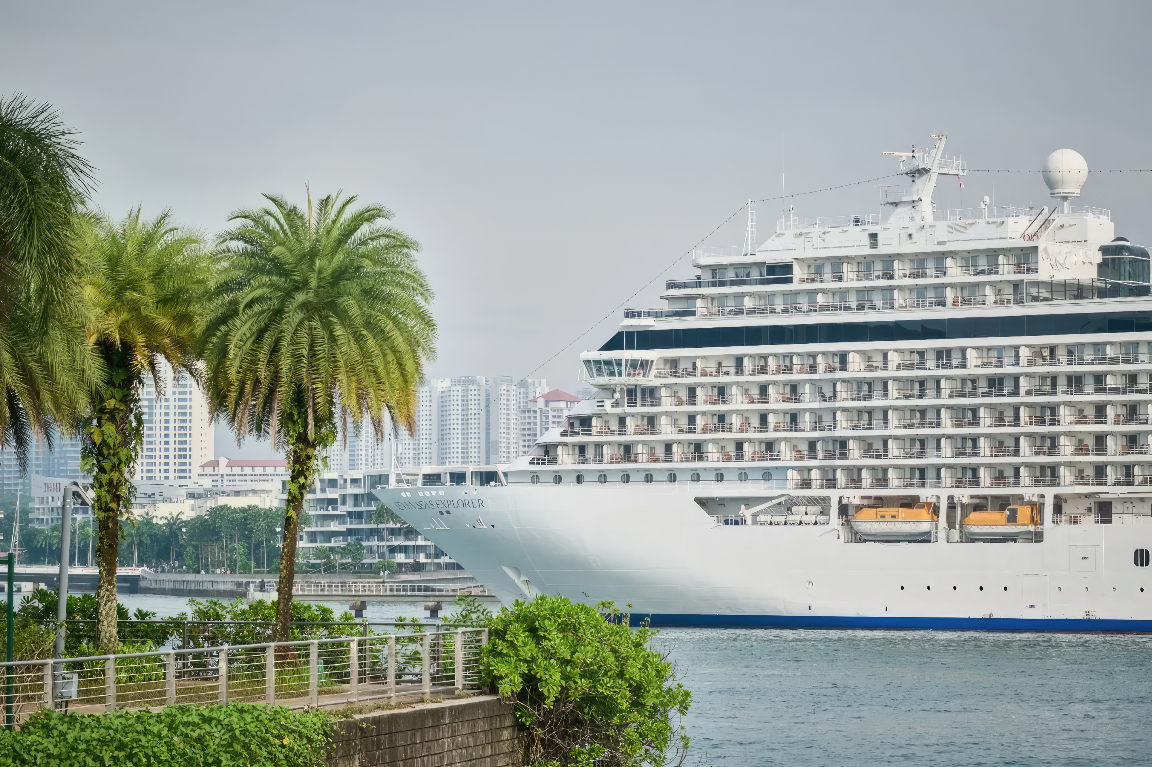 Regent Seven Seas Cruises' Seven Seas Explorer cruise ship has arrived in Singapore