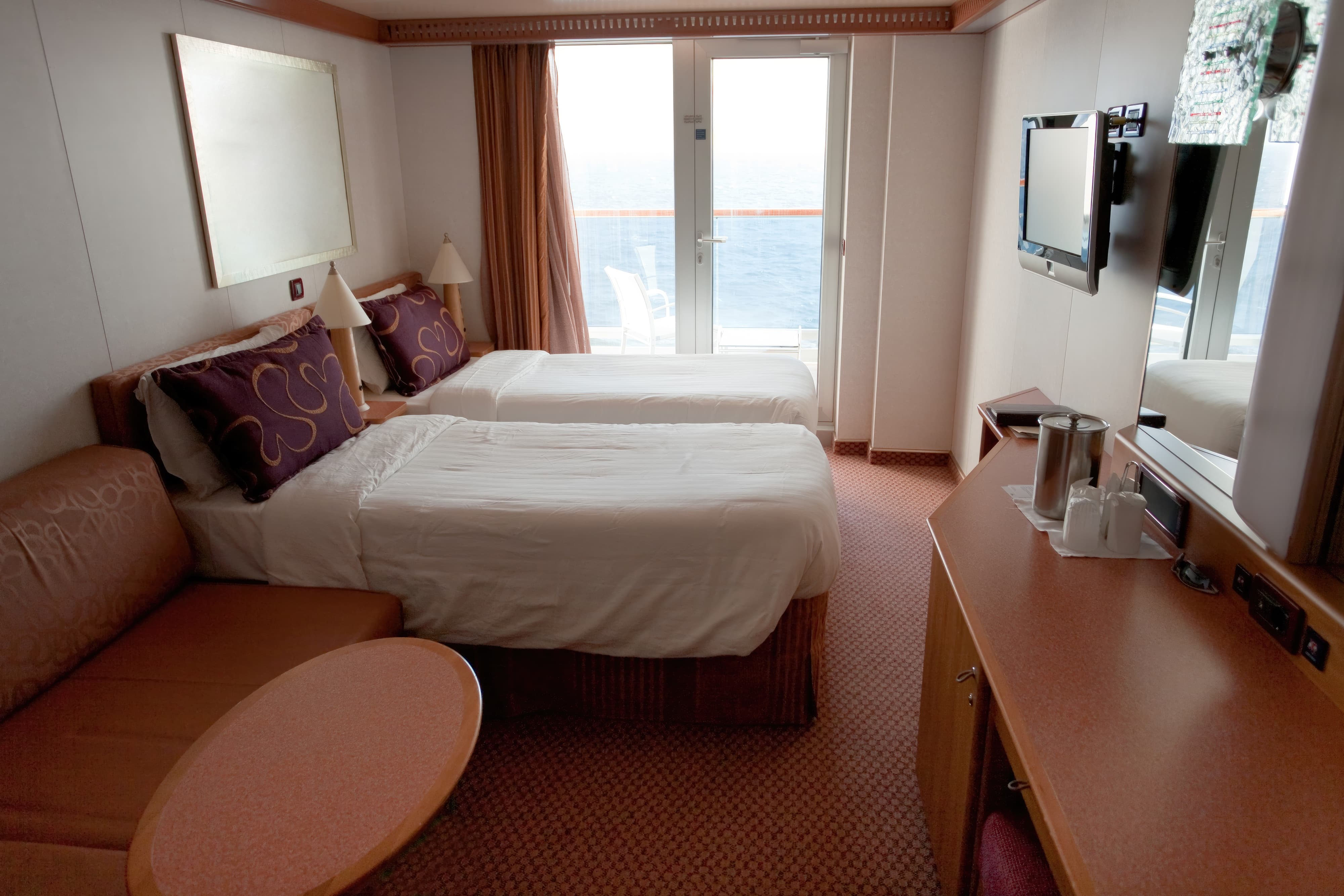 Hotel room on cruise liner