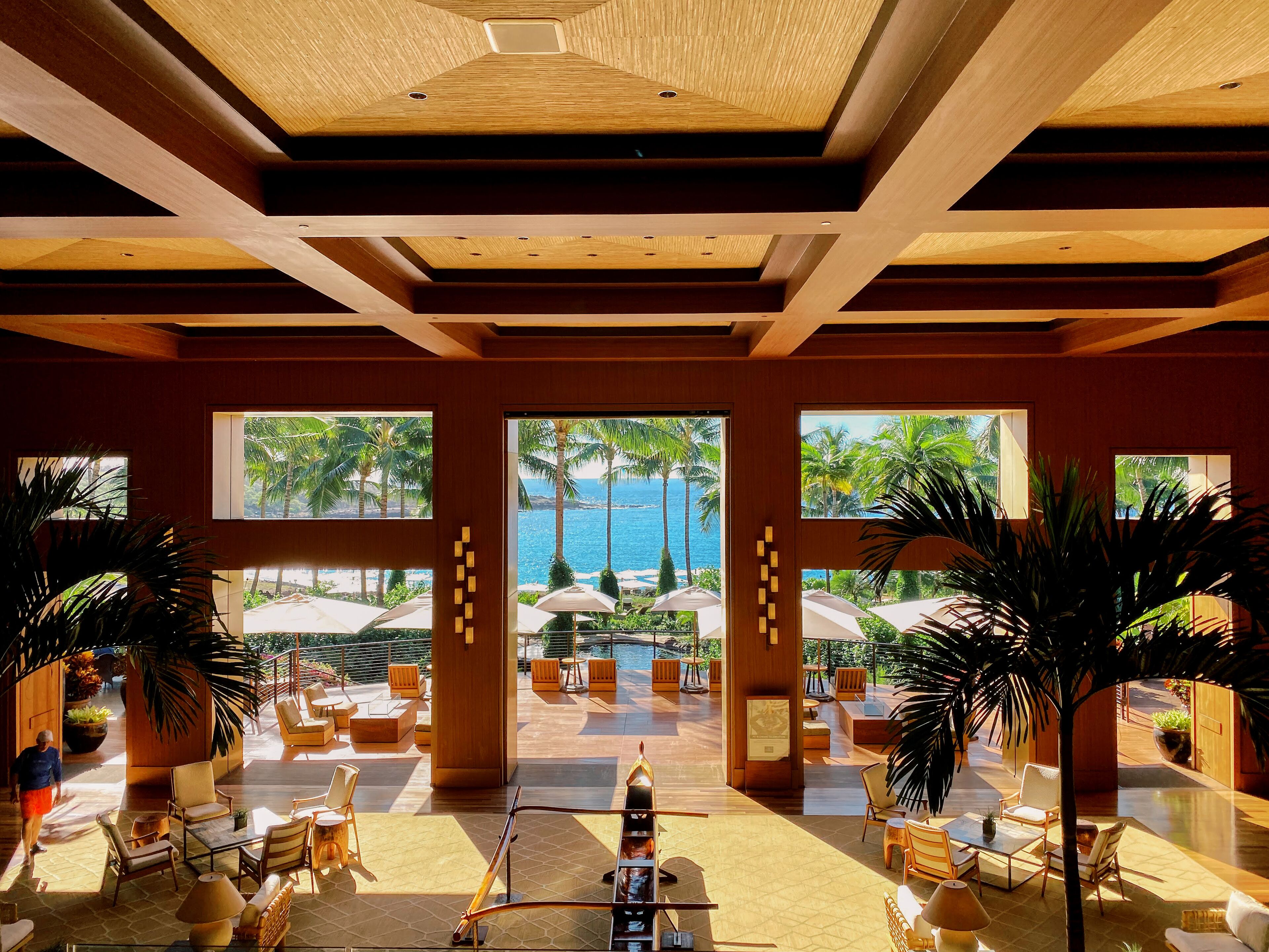 Lobby view of Four Seasons Resort Lanai