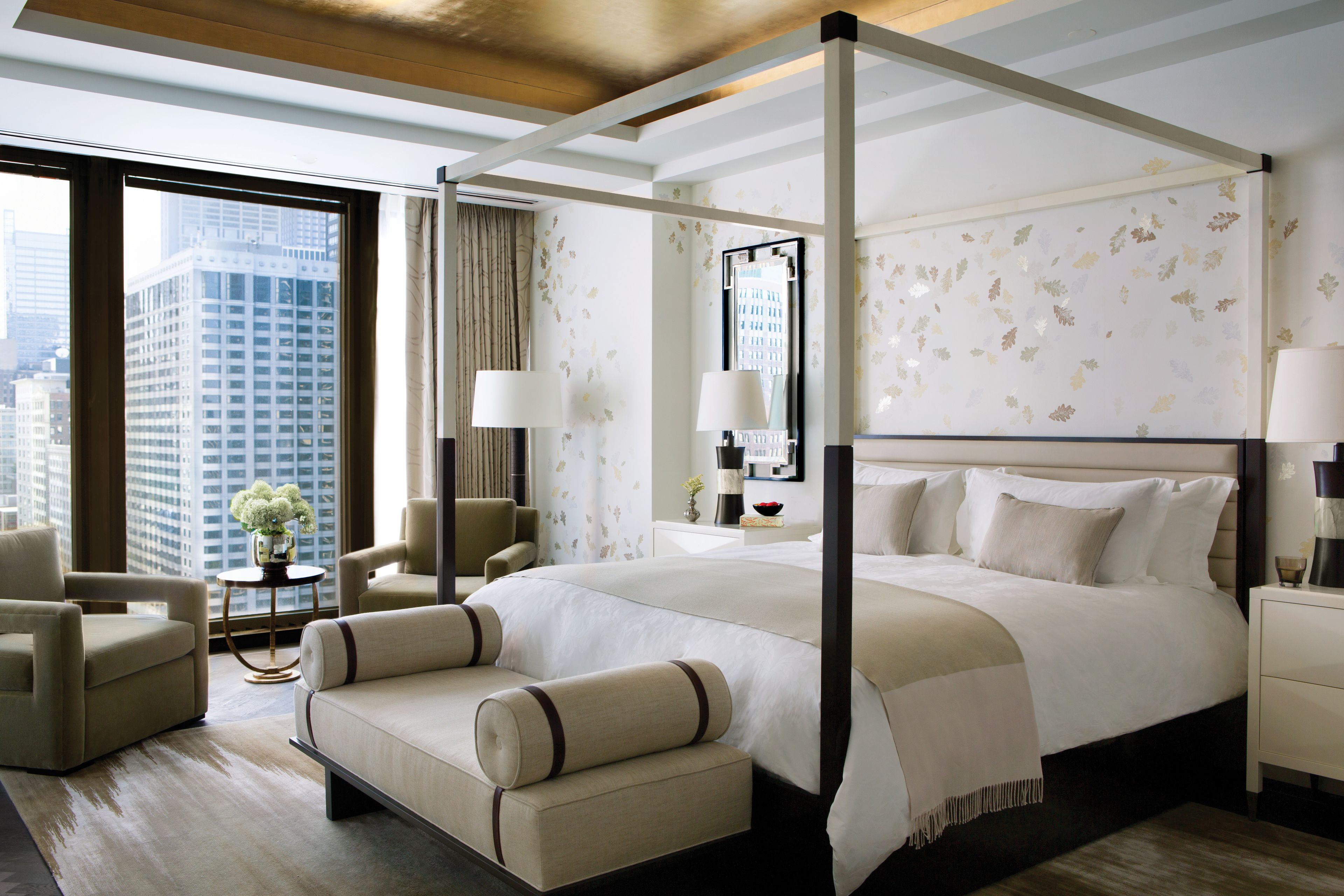 Bedroom view of The Langham, Chicago