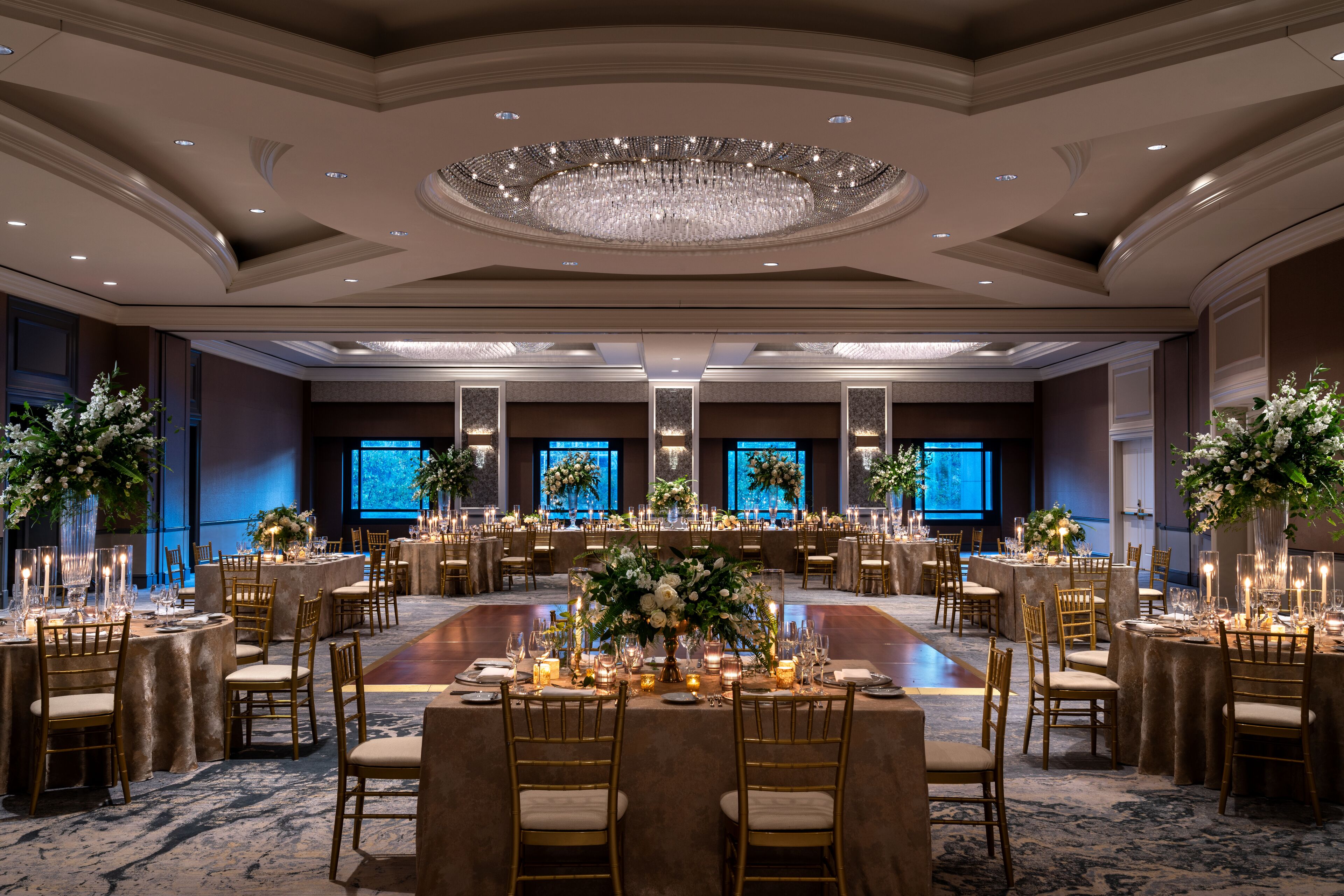 Banquet hall view of Four Seasons Hotel Atlanta