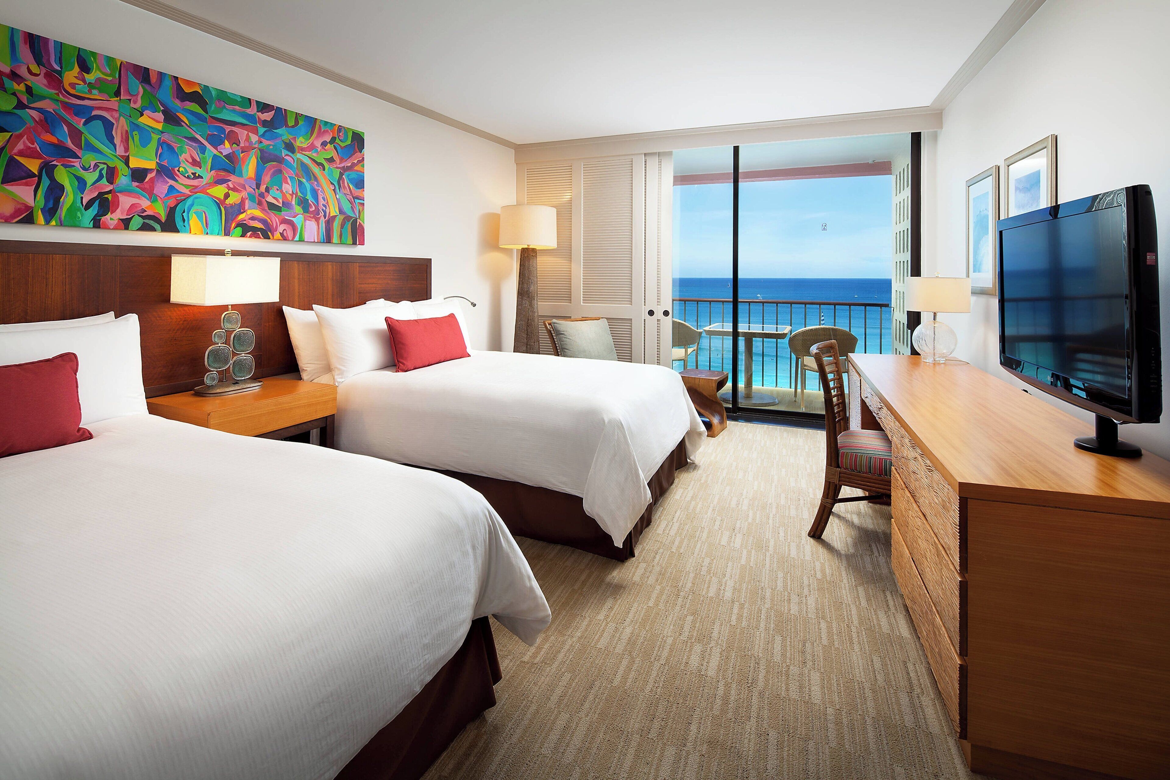 Bedroom view of The Royal Hawaiian, a Luxury Collection Resort, Waikiki