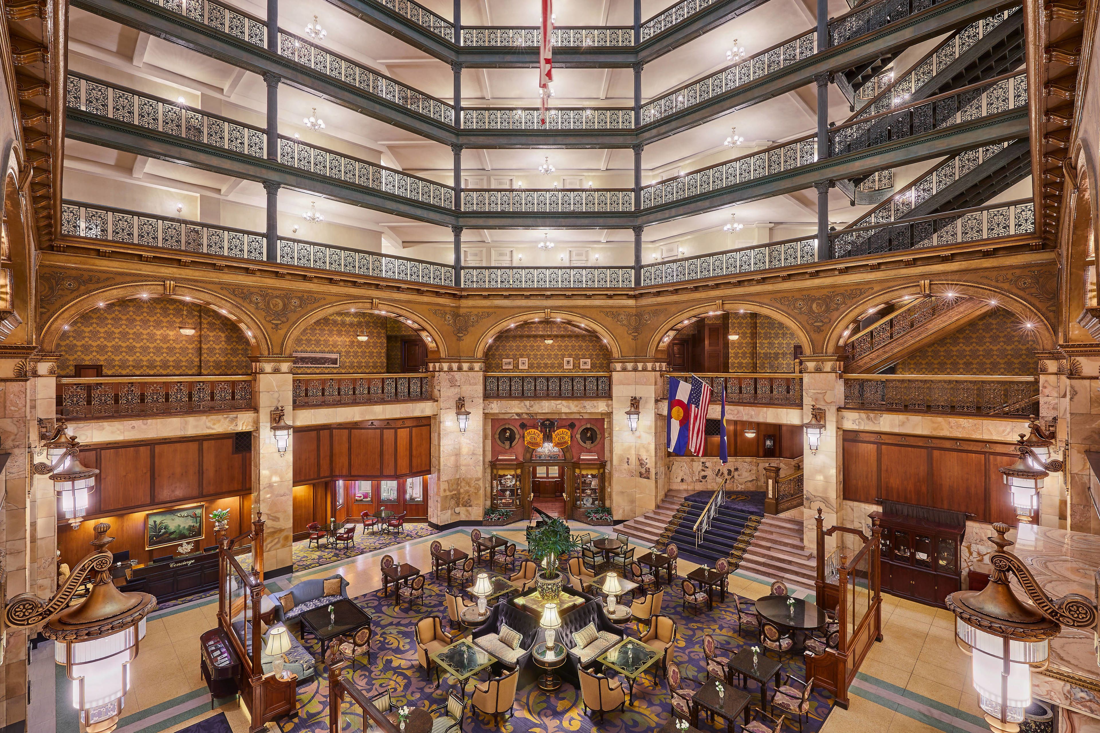 Lobby view of The Brown Palace Hotel and Spa Autograph Collection