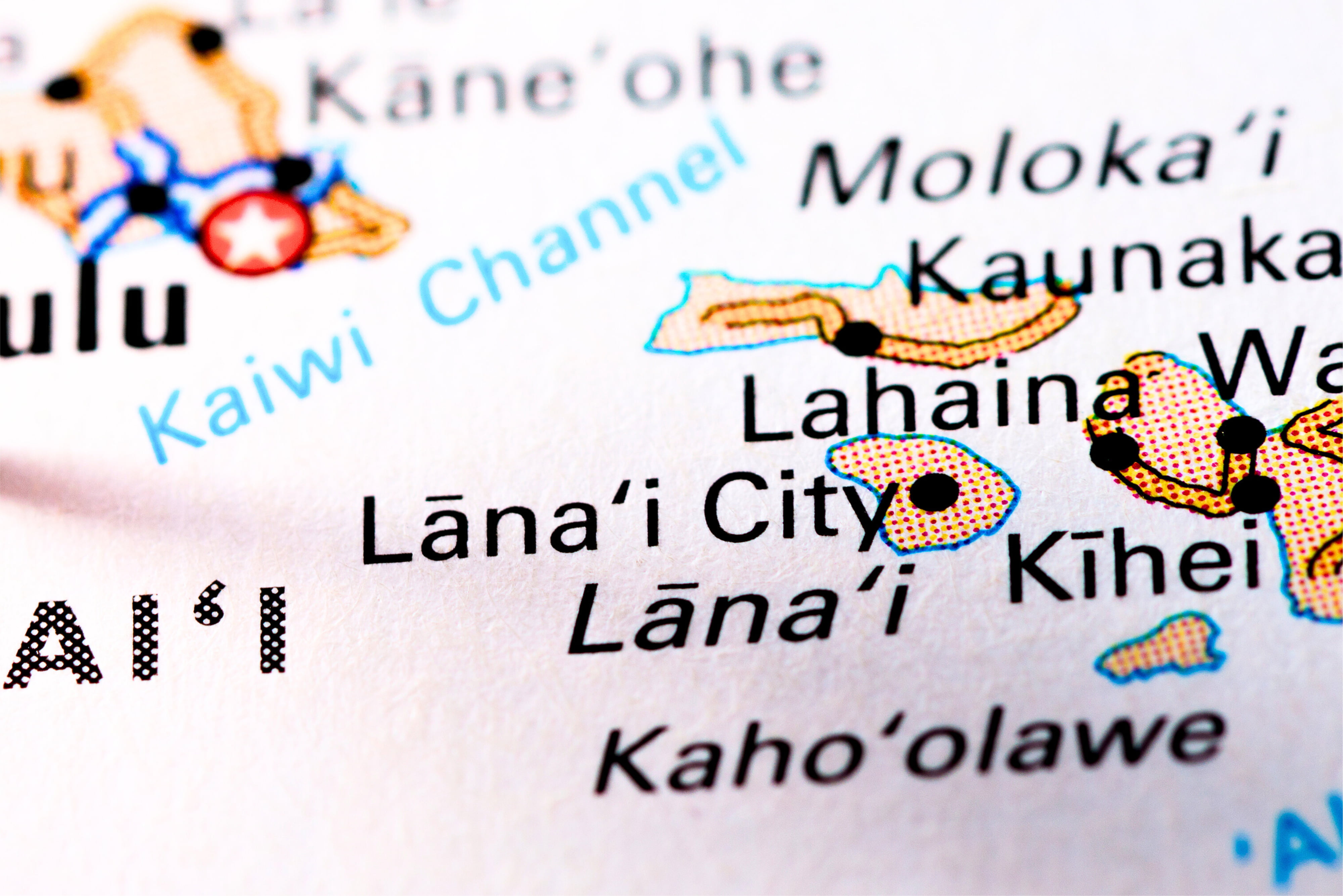 Lanai, Hawaii on map